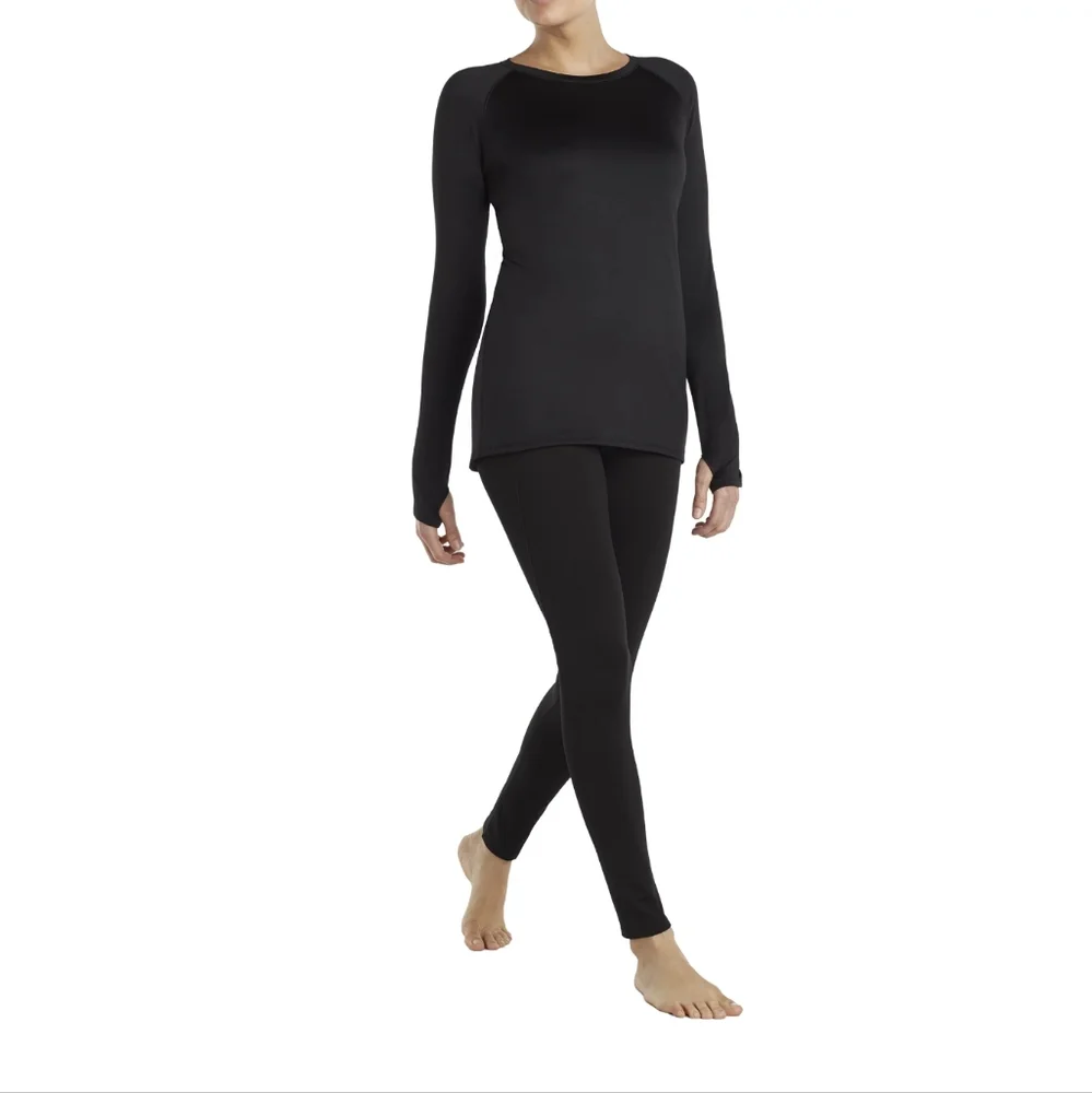Cuddl Duds Women's Plush Warmth Crew Neck Base Layer Top - Picture 5 of 6